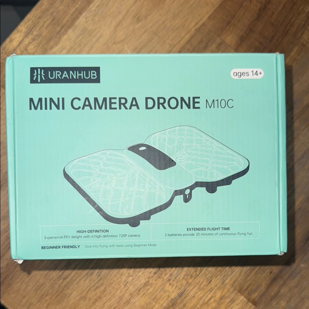Green and Black Foldable Drone with Camera